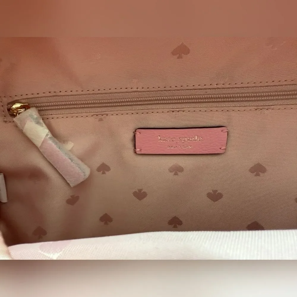 Kate Spade Designer Blush Pink Dawn Nylon Backpack
